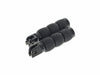 Air Cushion Footpegs - Black. Fits Softail 2018up Front Rider