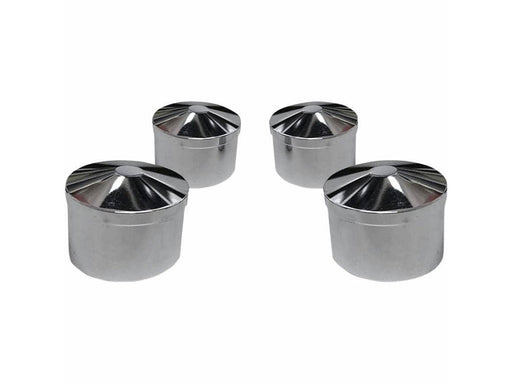 Smooth Head Bolt Covers - Chrome. Fits Big Twin 1985-2017 & Sportster 1986-2021