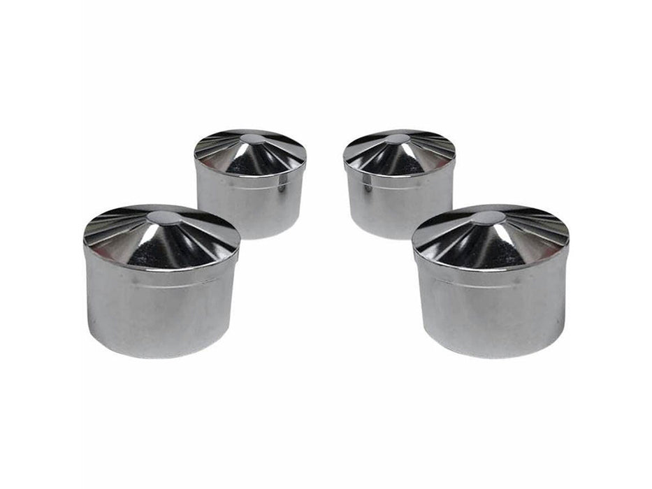 Smooth Head Bolt Covers - Chrome. Fits Big Twin 1985-2017 & Sportster 1986-2021