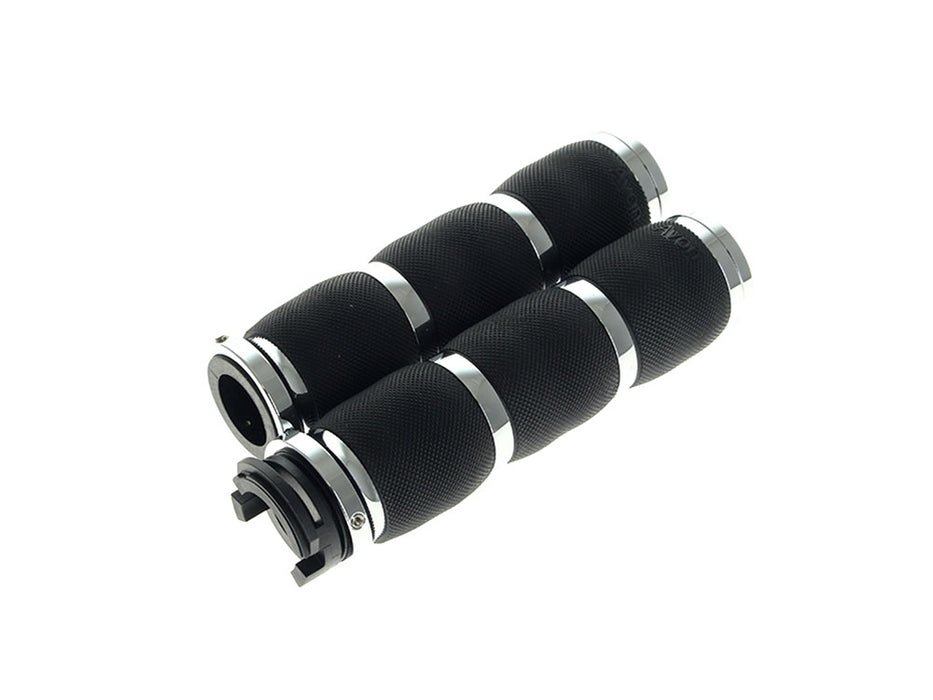 Air Cushion Handgrips - Chrome. Fits Indian Scout 2015-2024