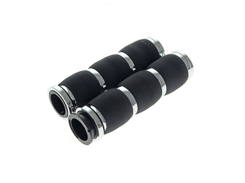 Air Cushion Handgrips - Chrome. Fits Indian Touring Bikes 2018up