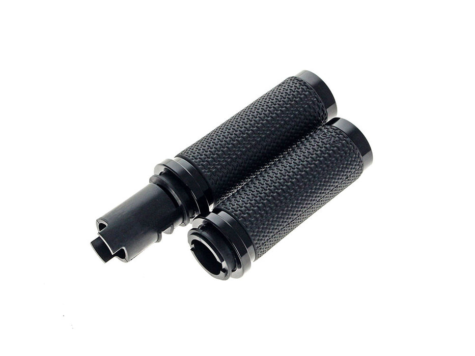 Large Memory Foam Handgrips - Black. Fits CVO Touring 2023up, Street Glide & Road Glide 2024up, Touring 2025up & Softail 2025up