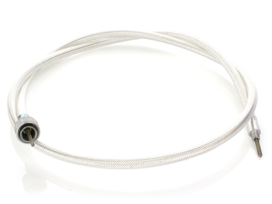 45in. Speedo Cable with 16mm Nut - Platinum Braided.