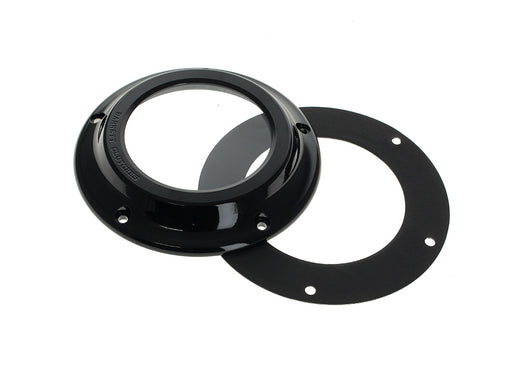 Scorpion Series Clear Derby Cover - Black. Fits Touring 2016up