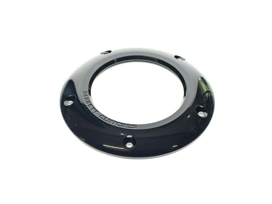Scorpion Series Clear Derby Cover - Black. Fits Softail 2018up