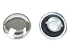 Plain Style Fuel Caps - Chrome. Fits Big Twin & Sportster 1974-1981.