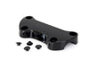 Plain Handlebar Top Clamp - Black. Fits HD Big Twin 1974up and Sportster 1974-2021.