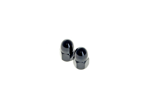 5/16-24 UNF Acorn OEM Style Nuts - Black. Sold as A Pair. Fits HD Mirror Stems