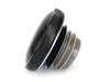 Right Hand Vented Screw-In Fuel Cap - Gloss Black. Fits H-D Big Twin 1996up & Sportster 1996-2021.