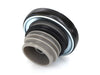 Right Hand Vented Screw-In Fuel Cap - Gloss Black. Fits H-D Big Twin 1996up & Sportster 1996-2021.