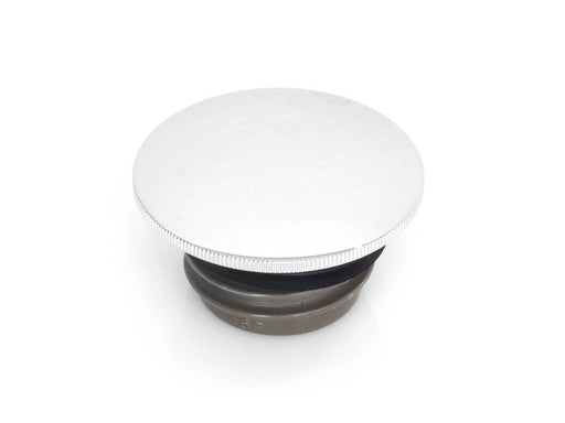 Low Profile Right Hand Vented Screw-In Fuel Cap - Chrome. Fits H-D Big Twin 1996up and Sportster 1996-2021.