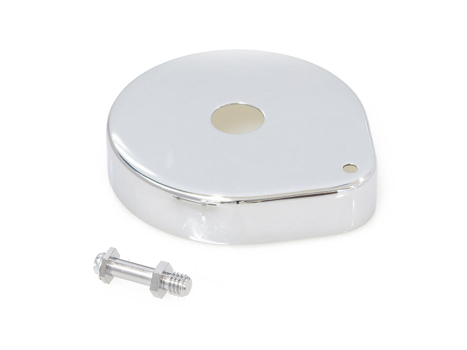 Kick Start Spring Cover - Chrome. Fits Big Twin 1936-1984.