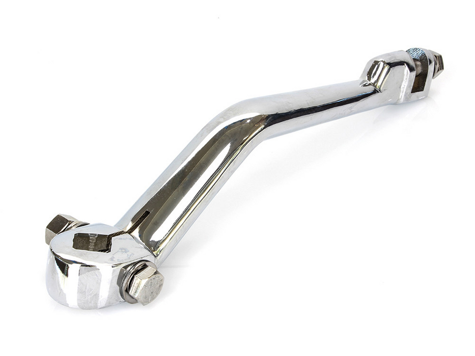 Magnum 1in. Longer Kick Arm – Chrome. Fits H-D Pre-1977.