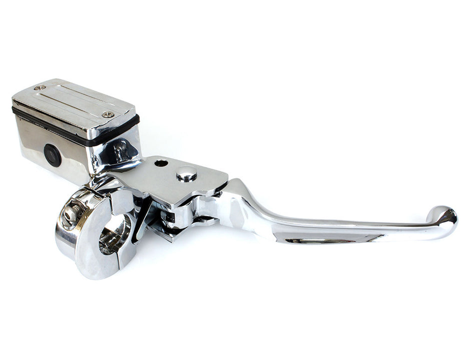 Front Master Cylinder - Chrome. Fits Big Twin & Sportster 1982-1995 Models with Dual Disc Rotors.