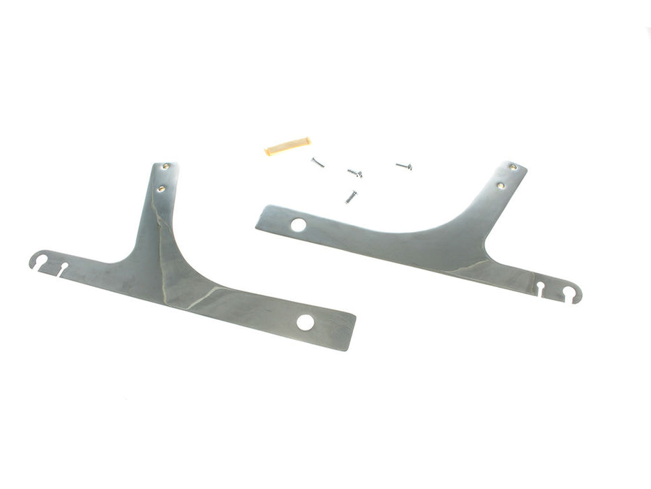 Sissy Bar Side Straps - Chrome. Fits Dyna 1991-2001