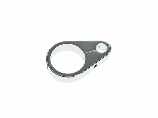 1-1/4in. Cable Clamp with 1 x 10mm Clutch Cable or Brake Line Hole - Chrome