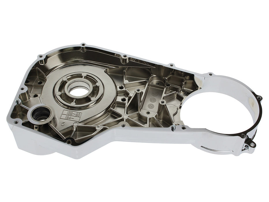 Inner Primary Cover - Chrome. Fits Softail 1989-1993.