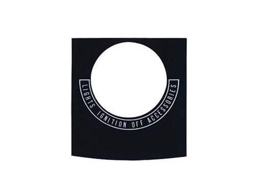 Cast Dash Panel Decal. Fits Big Twin 1966-1995