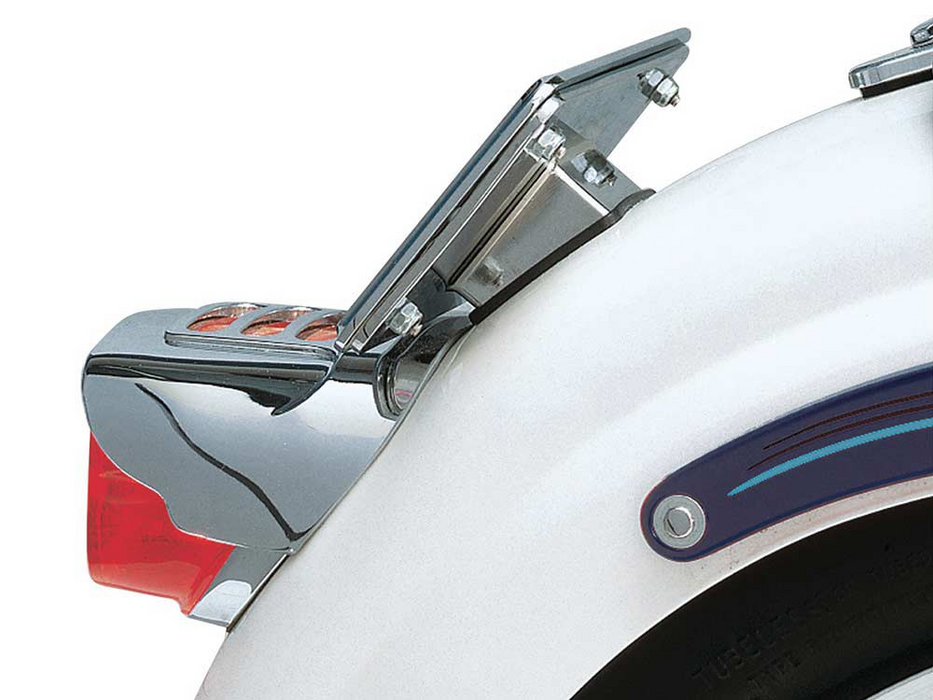 Laydown Original Style Number Plate Mount – Chrome. – Rollies Speed Shop