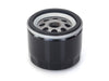 Oil Filter - Black. Fits 4Spd Big Twin 1982-1986 & Sportster 1980-1984.
