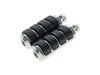 Comfort Iso Style Large Footpegs with Male Mounts - Chrome