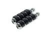 Comfort Iso Style Small Footpegs with Male Mounts - Chrome