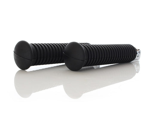Extended Footpegs with Black Rubber & Male Mount.
