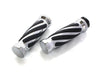Twist Style Handgrips - Chrome. Fits H-D with Throttle Cable.