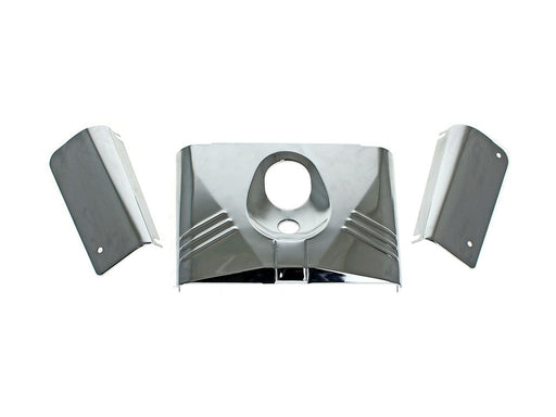 Headlight Tins - Chrome. Fits FL Softail 1986-2017.