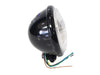 5-3/4in. Batz Style Headlight with Bottom Mount - Black.
