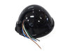 5-3/4in. Batz Style Headlight with Bottom Mount - Black.