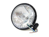 5-3/4in. Batz Style Headlight with Bottom Mount - Black.