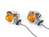 Bullet Turn Signals with Amber Lens - Chrome.