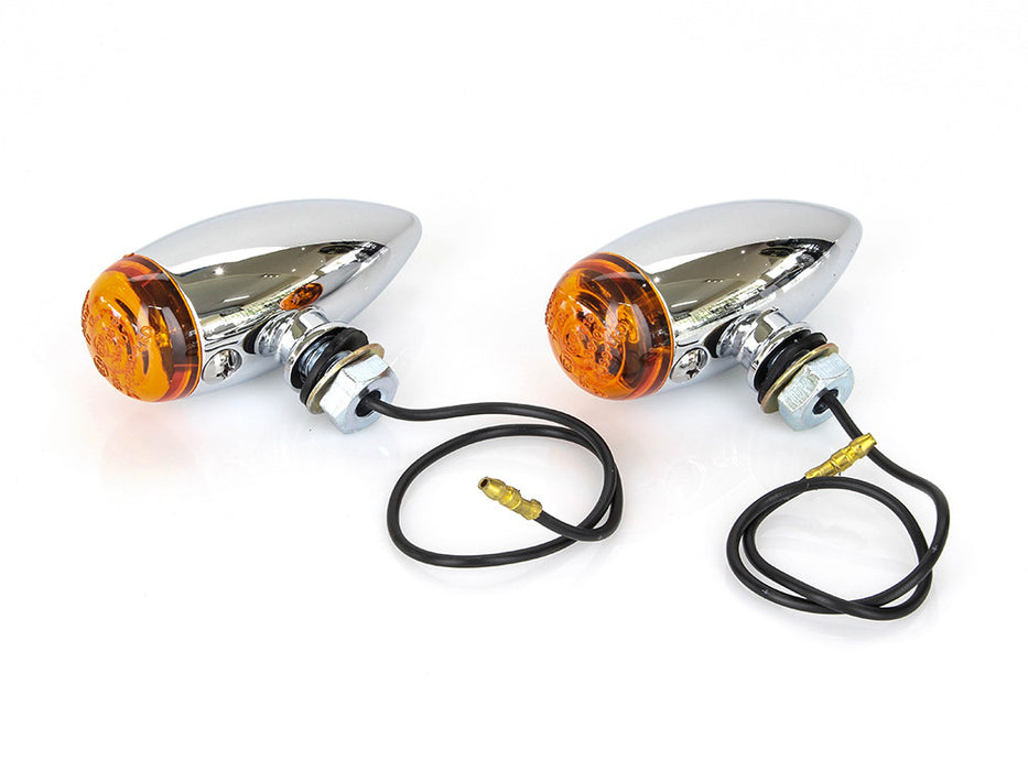 Mini Stretch Bullet Turn Signal - Chrome.