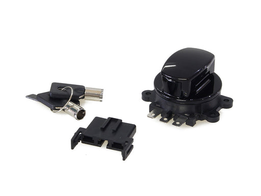 Ignition Switch - Gloss Black. Fits Softail 2003-2010, Road King 2003-2013 & Dyna Wide Glide 2003-2011.