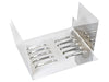 Louvered Battery Side Cover - Chrome. Fits FX 1973-1986 & Sportster 1982-2003.