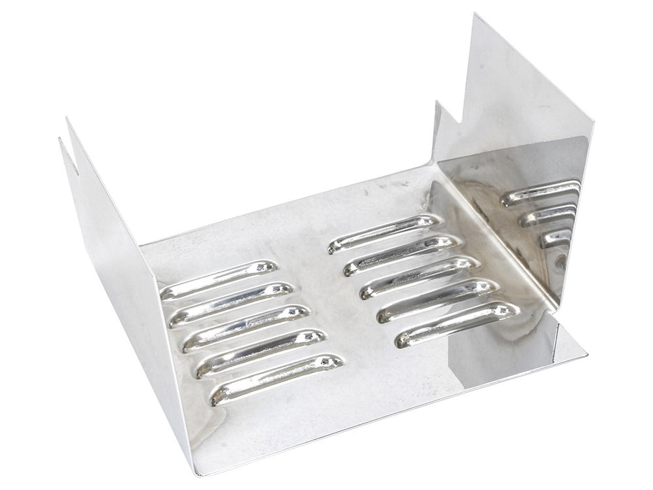 Louvered Battery Side Cover - Chrome. Fits FX 1973-1986 & Sportster 1982-2003.
