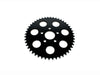 48 Tooth, Flat Steel Rear Chain Sprocket - Gloss Black. Fits Big Twin 1973-1999 & Sportster 1979-1999.