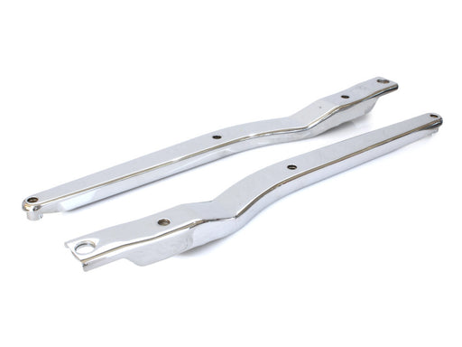 Rear Fender Struts - Chrome. Fits 4Spd FX 1972-1985 without oem turnsignal holes.