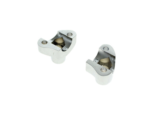 1-1/8in. Straight Risers - Chrome. Fits 1in. Handlebar. Fits Under The OEM Handlebar Clamp Cover on FLH 1977-1984