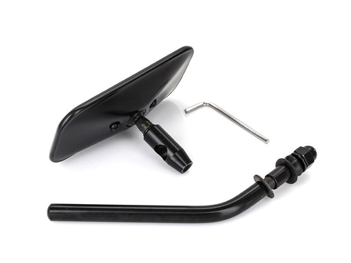 Rectangular Mirror - Black. Fits Left or Right.