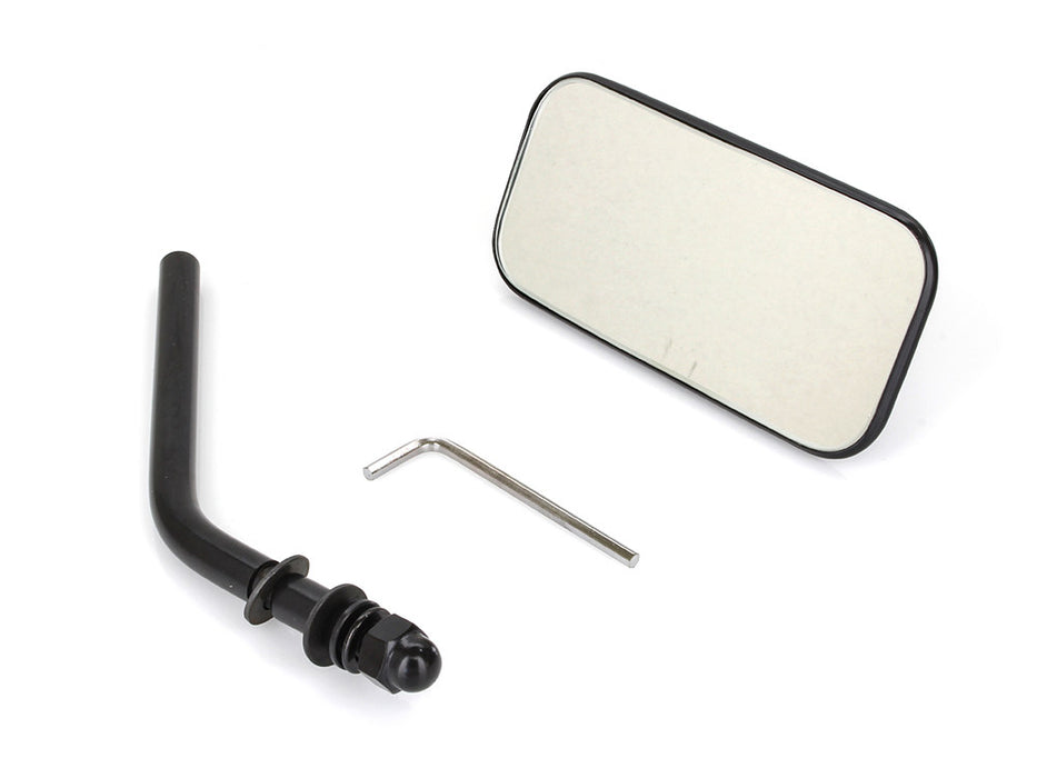 Rectangular Mirror - Black. Fits Left or Right.