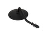4in. Round Mirror with Short Stem - Black. Fits Left.