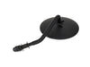 4in. Round Mirror with Short Stem - Black. Fits Right.