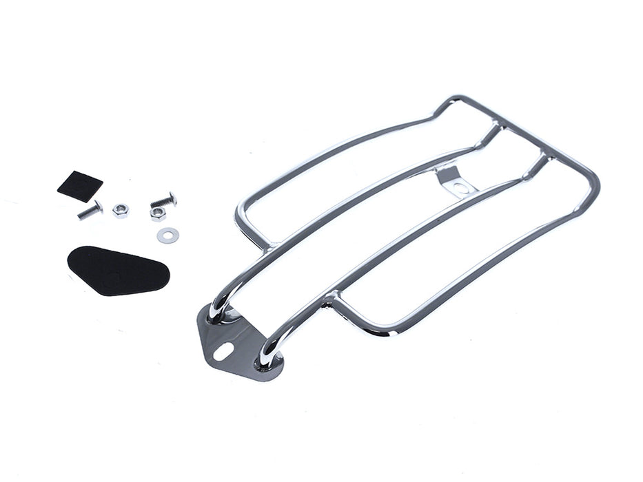 Solo Seat Luggage Rack - Chrome. Fits Dyna 1991-2005