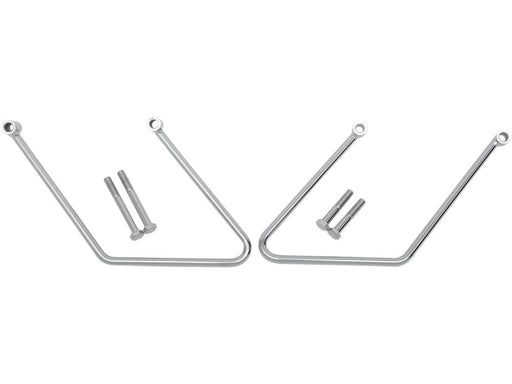 Saddlebag Supports - Chrome. Fits Softail 2000-2017 non 200 Tyre Models