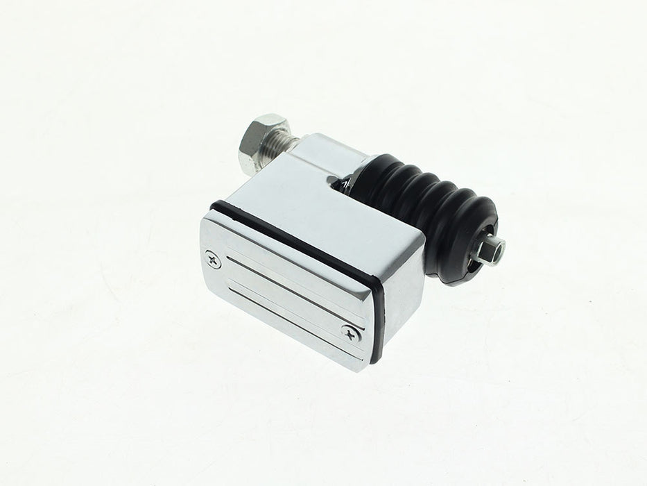 Rear Brake Master Cylinder - Chrome. Fits Dyna 1991-2005.