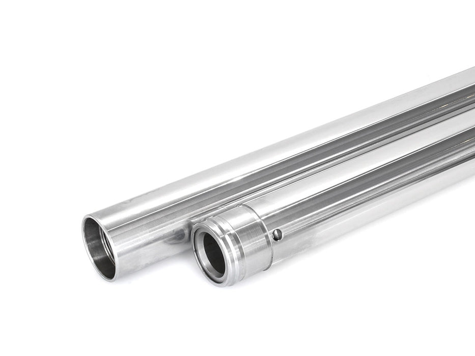 Hard Chrome Fork Tubes. +6in. Oversize. Fits 39mm Narrow Glide Front End 1994-2003