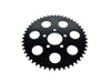 48 Tooth, Flat Steel Rear Chain Sprocket - Gloss Black. Fits Big Twin 2000up & Sportster 2000-2021.