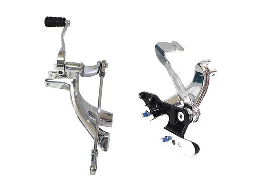 Standard Forward Control Kit - Chrome. Fits Softail 2018up Models with Mid Controls.